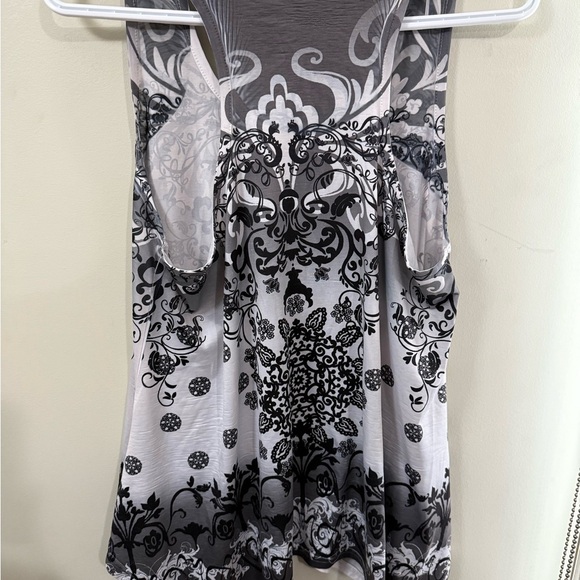 INC International Concepts Women's Black and White Tank Top - Picture 2 of 4